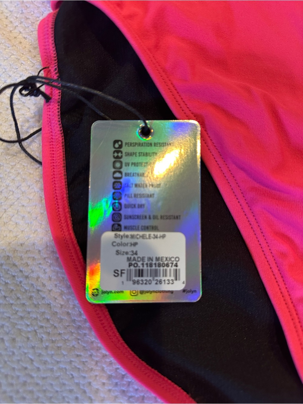 Jolyn Michelle Hot Pink Swimsuit - Picture 2 of 6